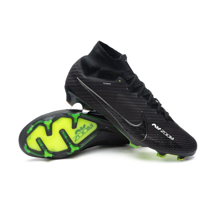 Football Boots Nike Air Zoom Mercurial Superfly 9 Elite FG Black Dark Smoke Grey Summit White Futbol Emotion