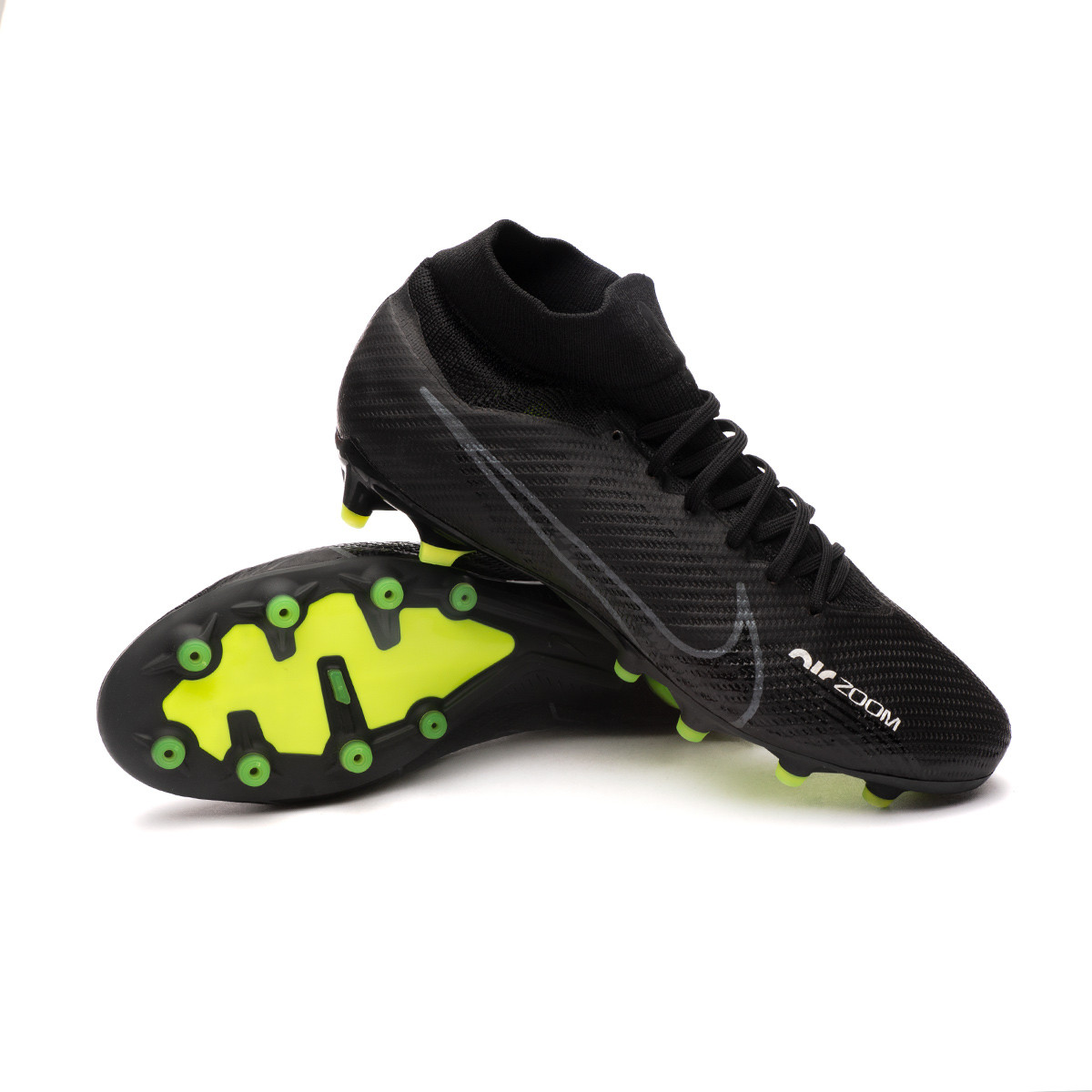 Bota de fútbol Nike Air Zoom Mercurial Superfly 9 Pro AG-Pro Black-Dark Smoke White - Fútbol Emotion