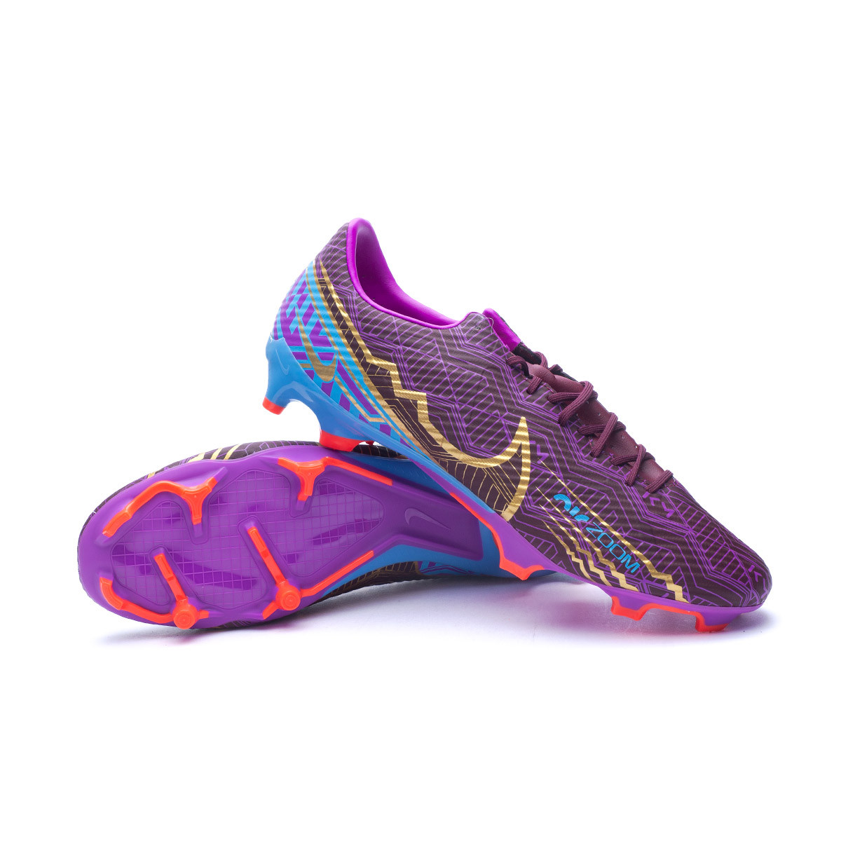 Ninguna dieta Saca la aseguranza Bota de fútbol Nike Air Zoom Mercurial Vapor 15 Academy Mbappé FG/MG Dark  Beetroot-Metallic Vivid Gold - Fútbol Emotion