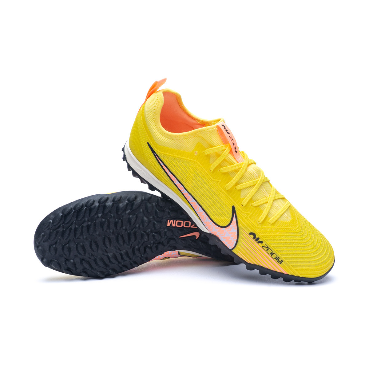 Bota de fútbol Nike Zoom Mercurial Vapor Pro Turf Yellow Strike-Sunset Glow-Doll - Fútbol Emotion