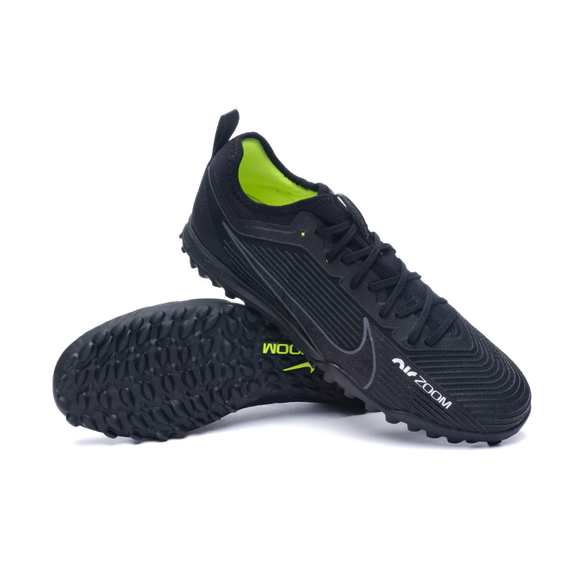 Bota de fútbol Nike Air Zoom Mercurial Vapor 15 Pro Turf Black-Dark Smoke Grey-Summit White - Fútbol