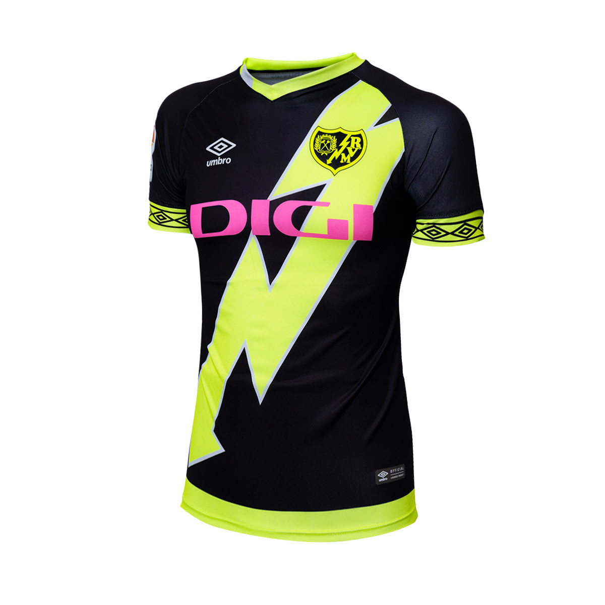 Sada Filosofisch rol Jersey Umbro Rayo Vallecano de Madrid Tercera Equipación 2022-2023 Niño  Black-Yellow-White - Fútbol Emotion