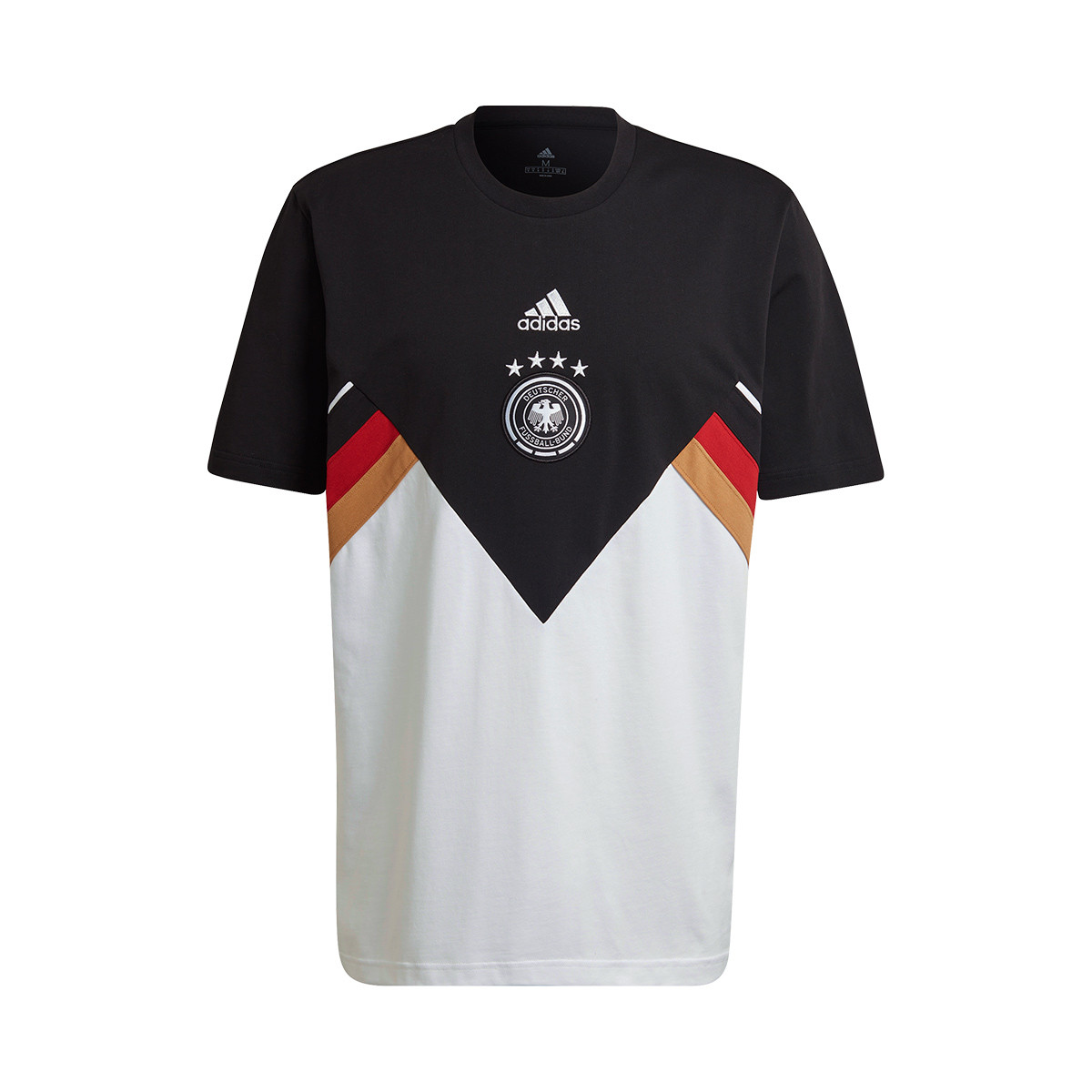 Camiseta adidas Alemania Fanswear Mundial Qatar 2022 BlackWhite