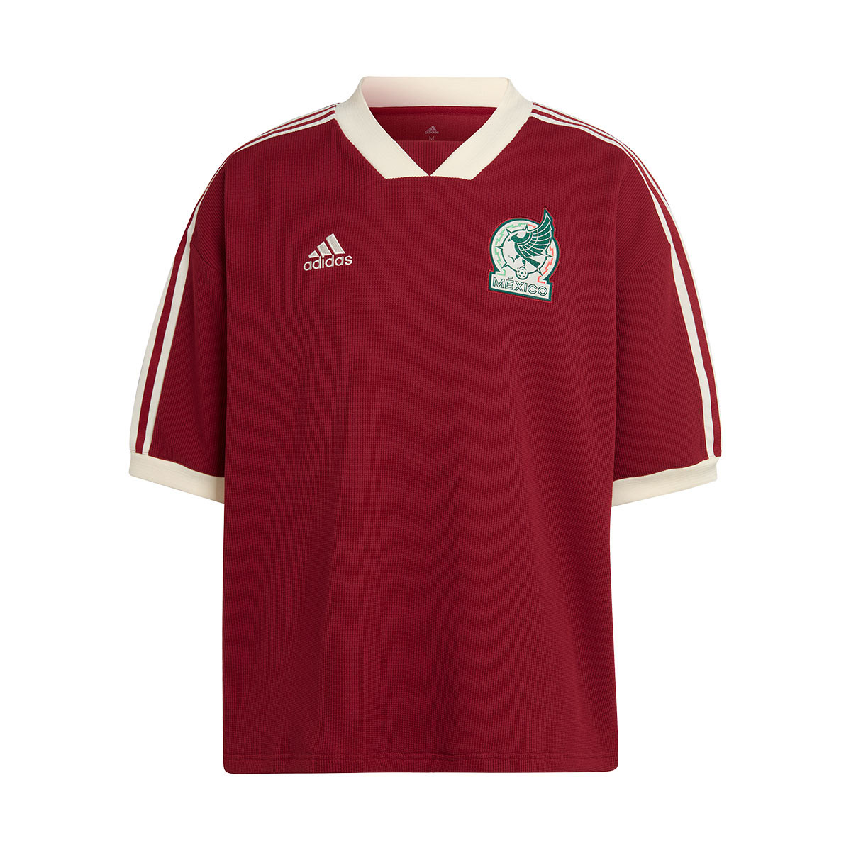 Histérico engañar reaccionar Camiseta adidas México Fanswear Mundial Qatar 2022 Coll Burgundy - Fútbol  Emotion