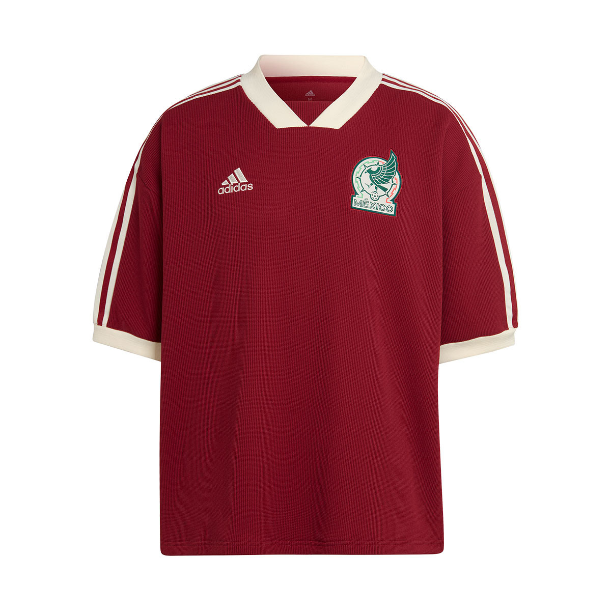 Camiseta México Mundial Qatar 2022 Coll Burgundy Fútbol Emotion