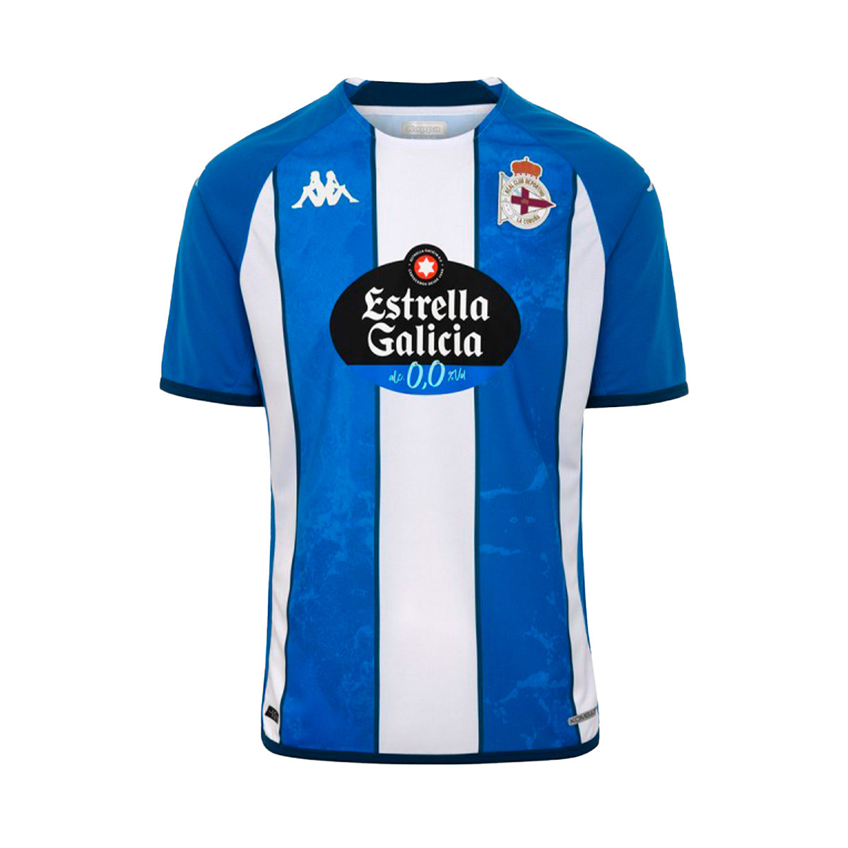 Júnior Año nuevo Indica Camiseta Kappa Deportivo La Coruña Primera Equipación 2022-2023 White-Blue  - Fútbol Emotion
