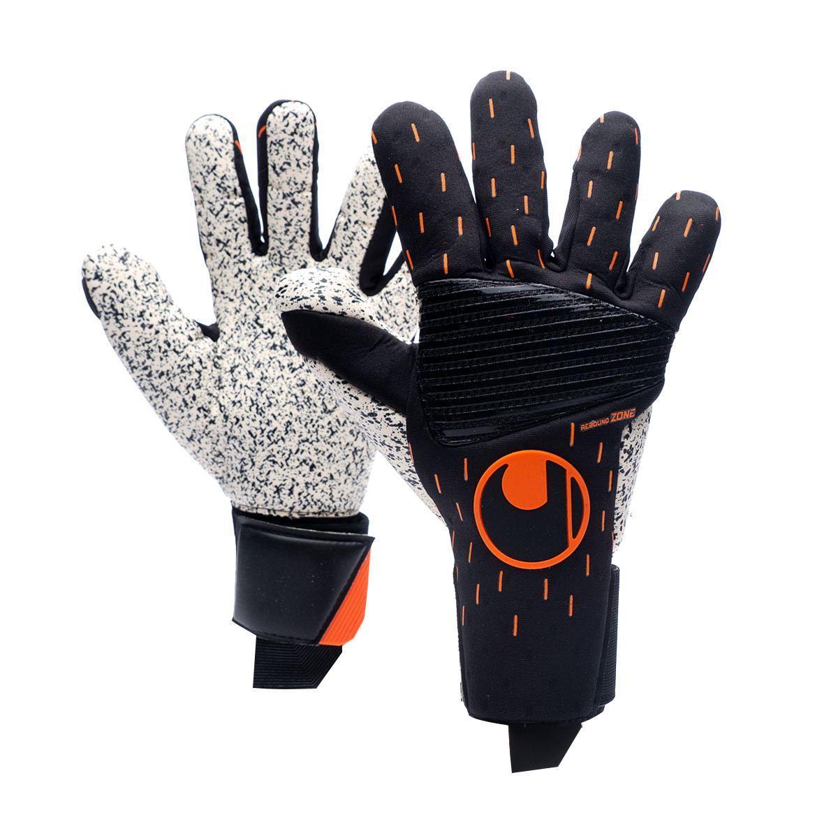 Gant Uhlsport Speed Contact Supergrip+ Reflex Black-White-Fluor Orange -  Fútbol Emotion