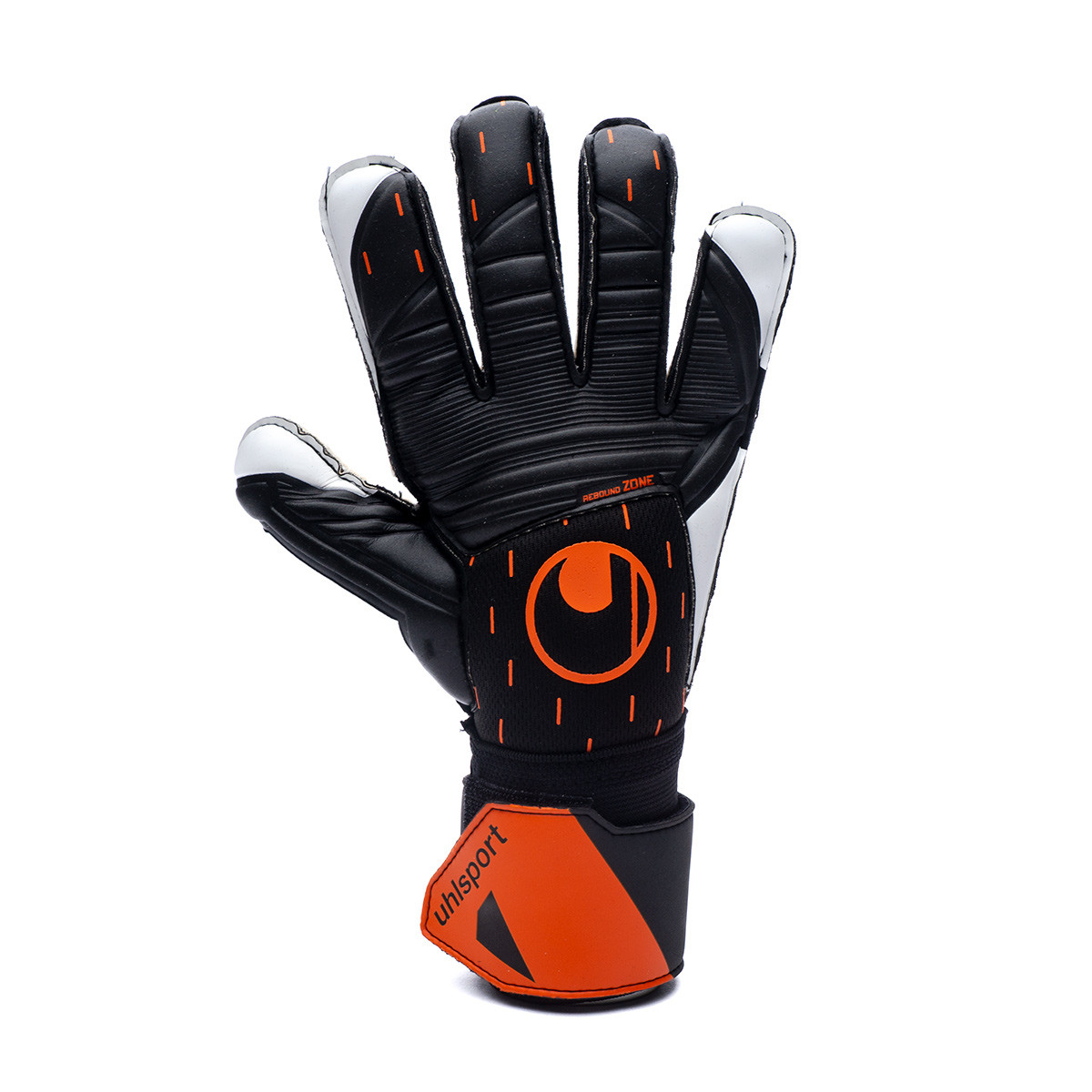Herméticamente cosa Humano Glove Uhlsport Speed Contact Soft Pro Black-White-Fluor orange - Fútbol  Emotion