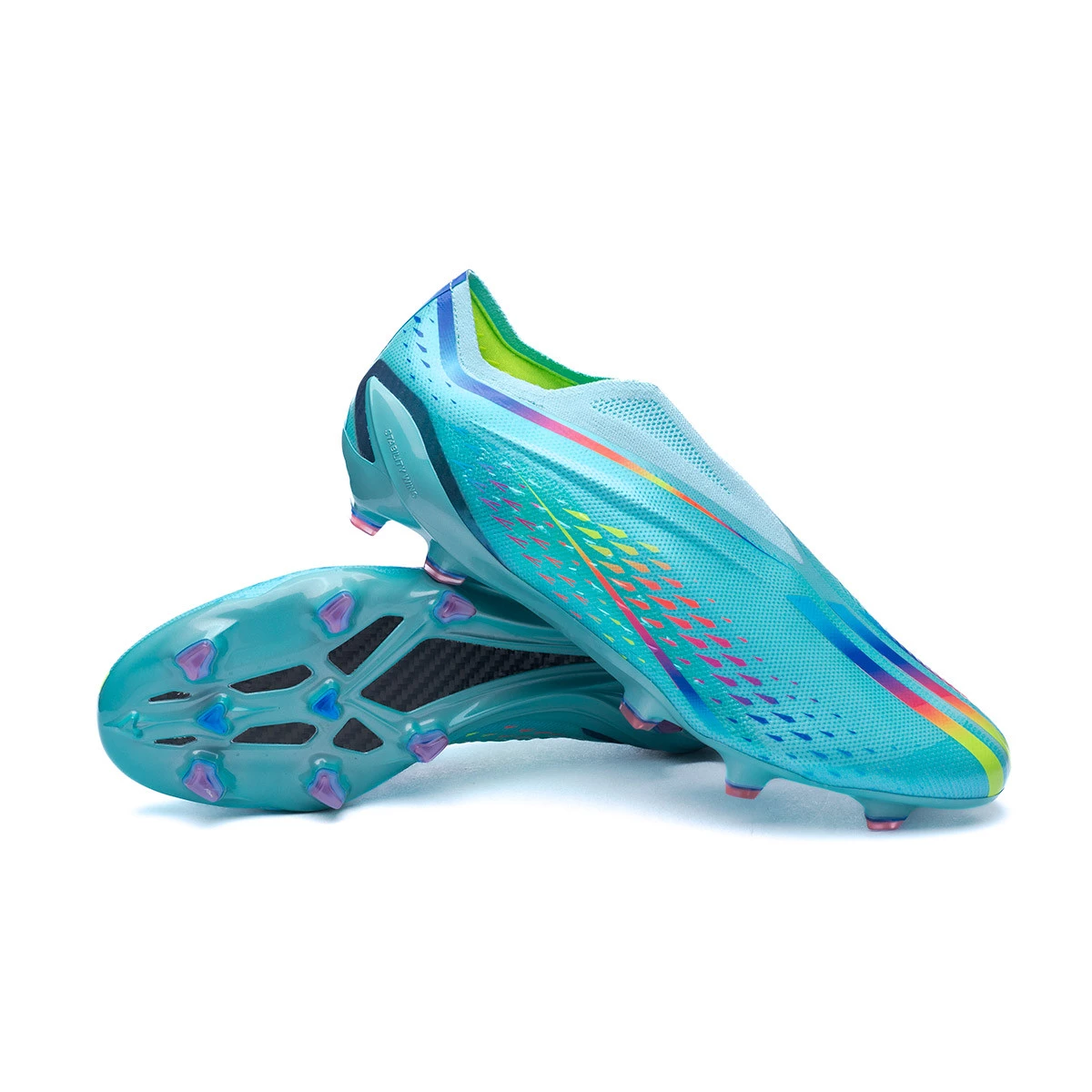 Chaussure de football adidas X Speedportal FG Clear Aqua Solar Red Power Blue Futbol Emotion