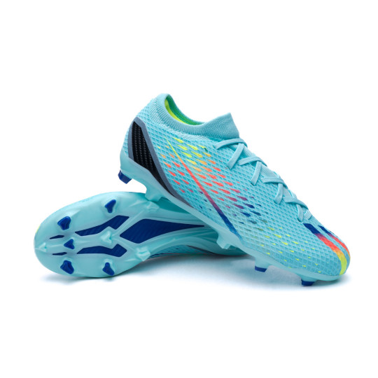 Bota de fútbol adidas Speedportal .3 FG Clear Blue-Solar - Fútbol Emotion