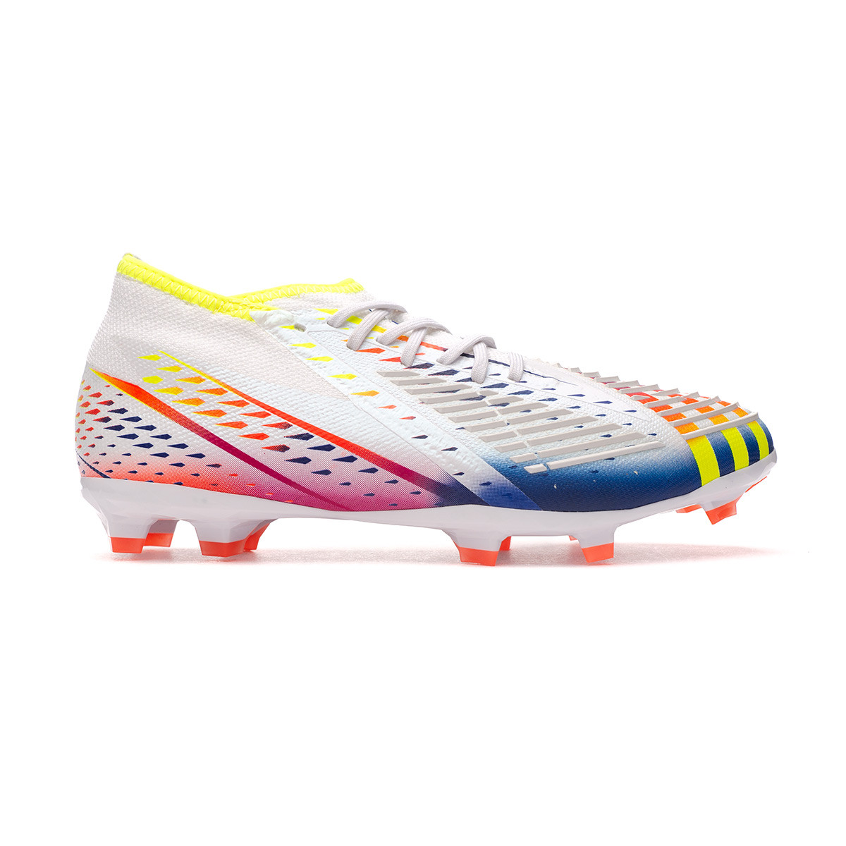 Bota de adidas Predator Edge .1 FG Niño White-Solar Yellow-Power - Fútbol Emotion