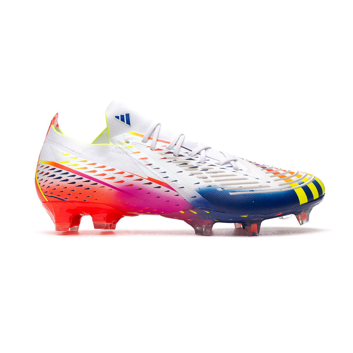 de fútbol adidas Predator .1 L FG White-Solar Yellow-Power Blue Fútbol Emotion