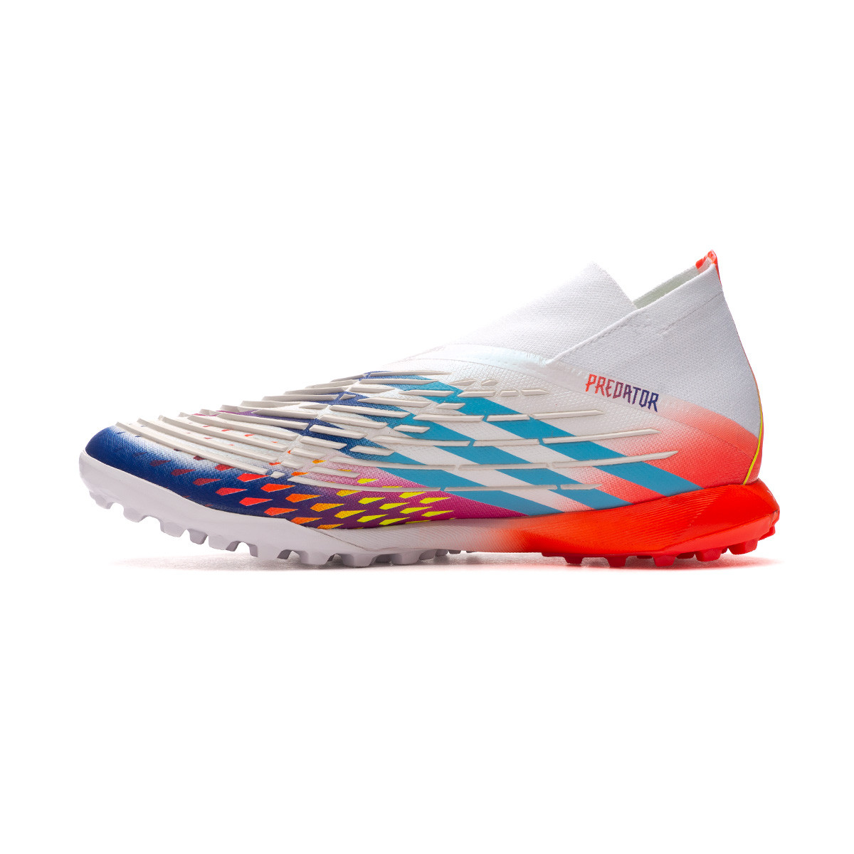 embargo La forma Hollywood Bota de fútbol adidas Predator Edge .1 Turf White-Solar Yellow-Power Blue -  Fútbol Emotion