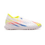 Kids Predator Edge .3 LL Turf White-Solar Yellow-Power Blue