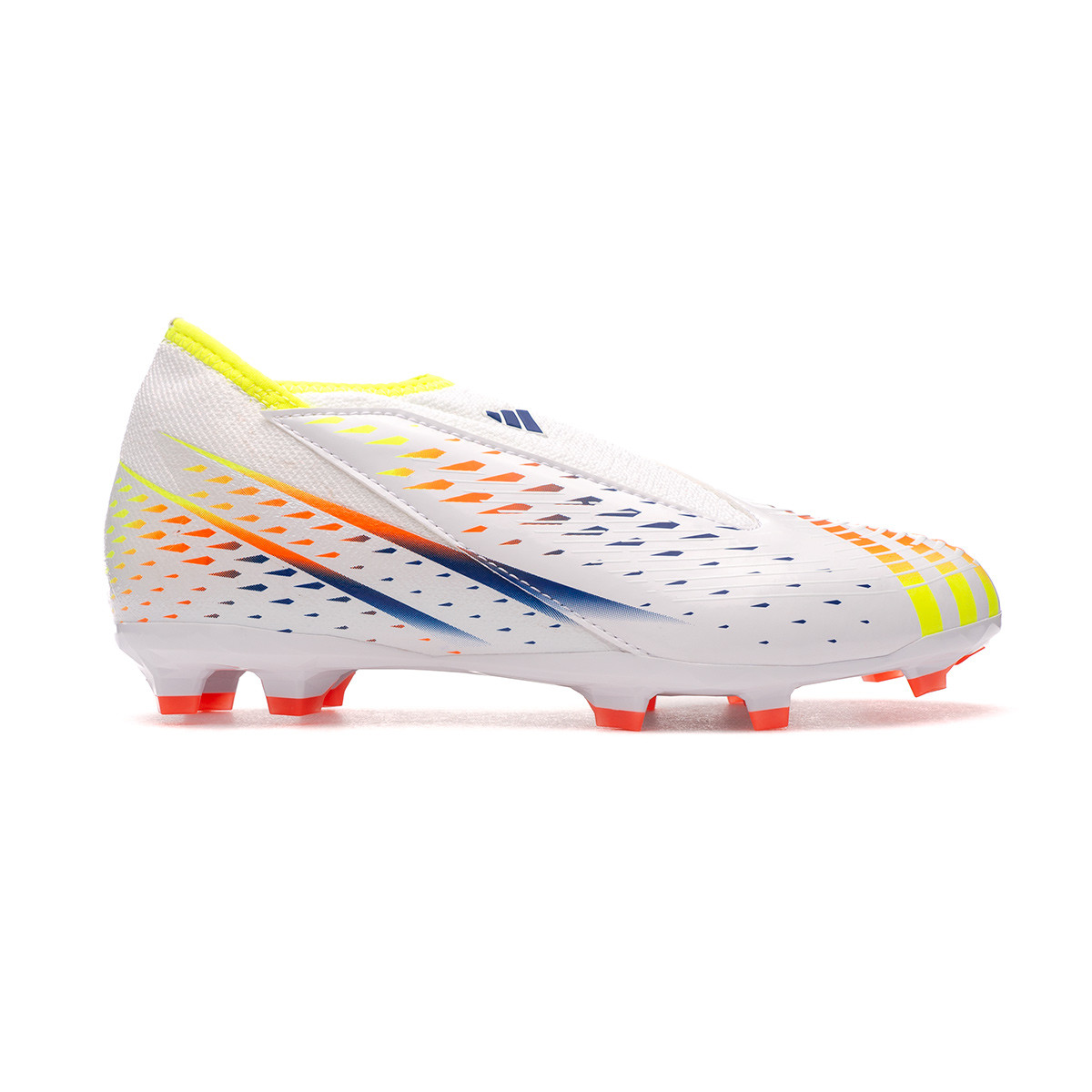 Zapatos de fútbol Predator Edge .3 LL FG White-Solar Yellow-Power Blue - Emotion