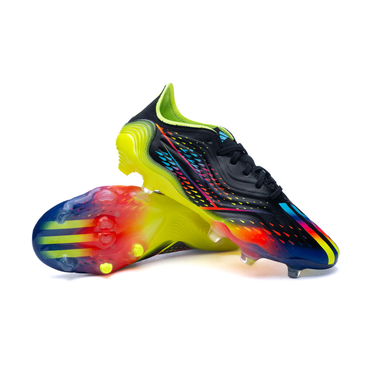 Adidas Copa Sense FG Al Rihla Core Black/Bright Cyan/Solar Yellow ...