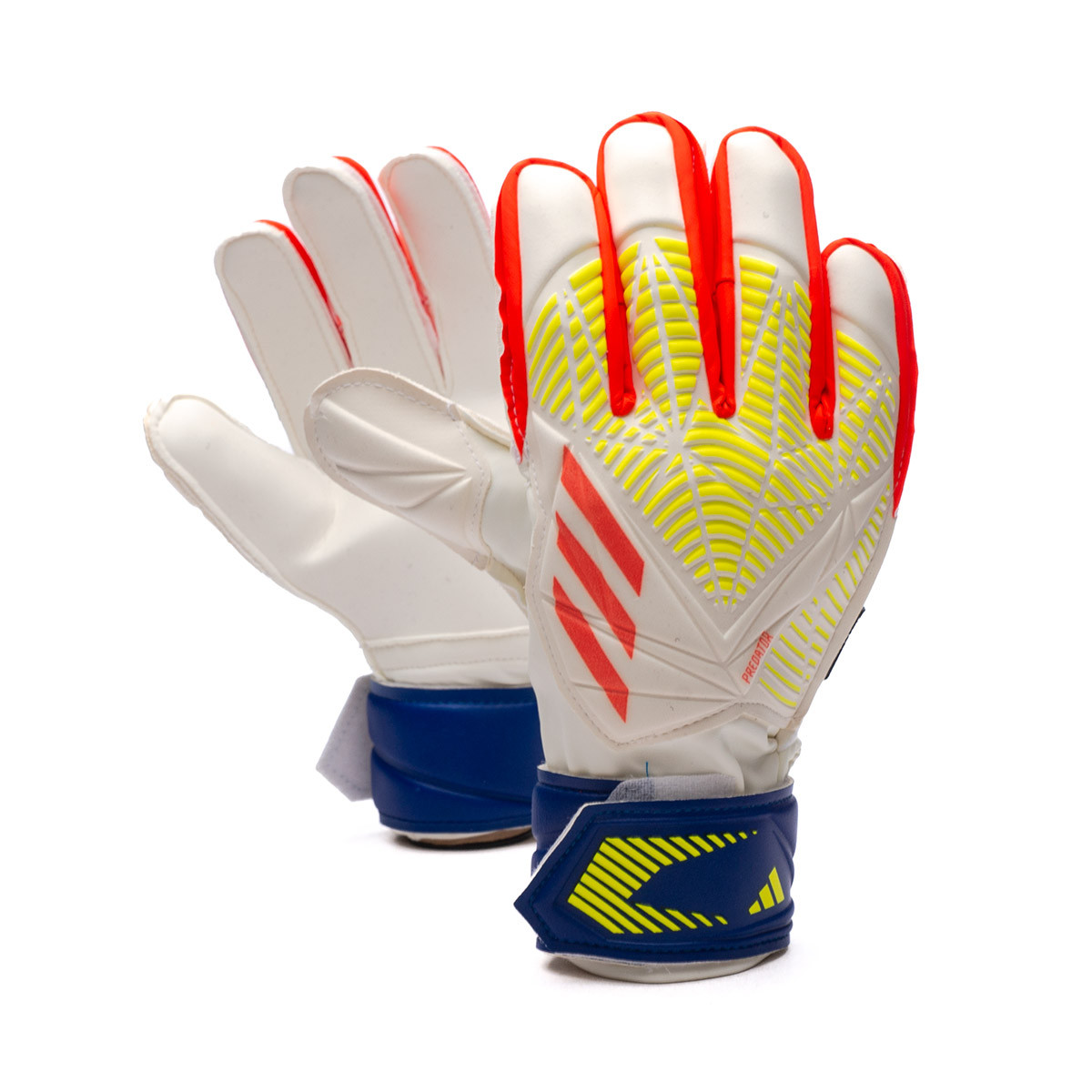 Glove adidas Match Fingersave White-Solar red-Bright Fútbol Emotion