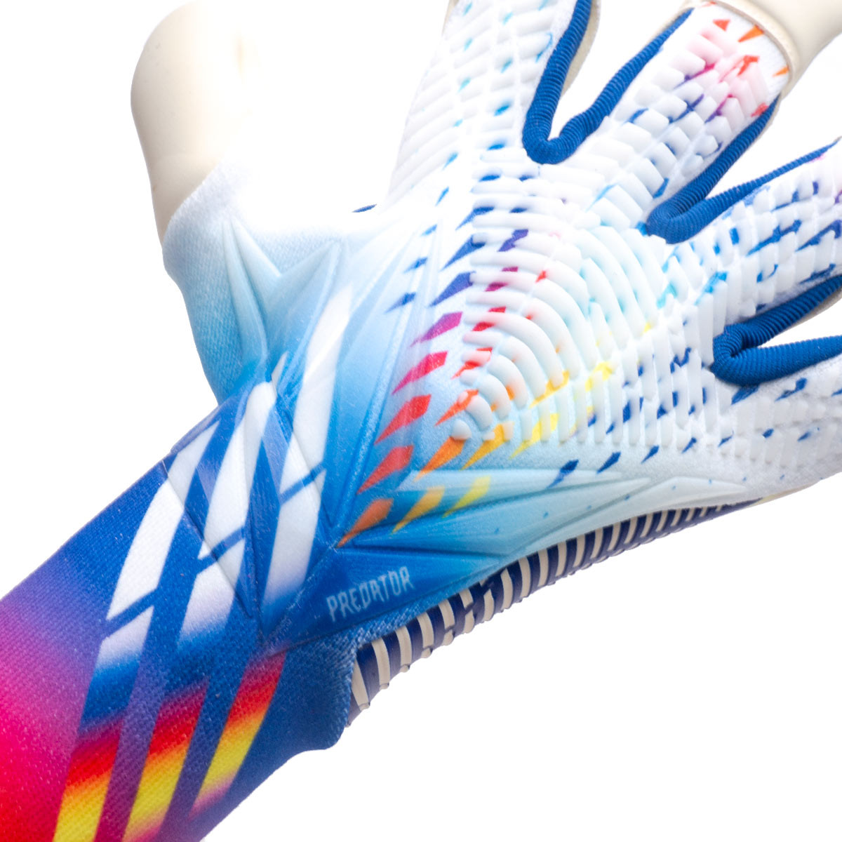 adidas Goalkeeper Gloves Predator Pro Al Rihla - White/Bright Cyan