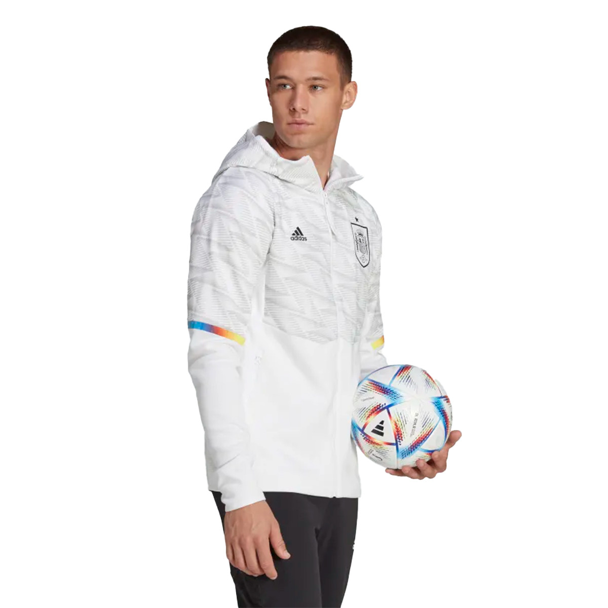 Civilizar Glamour Psiquiatría Chaqueta adidas España Fanswear Mundial Qatar 2022 White - Fútbol Emotion Civilizar Glamour Psiquiatría Chaqueta adidas España Fanswear Mundial Qatar 2022 White - Fútbol Emotion