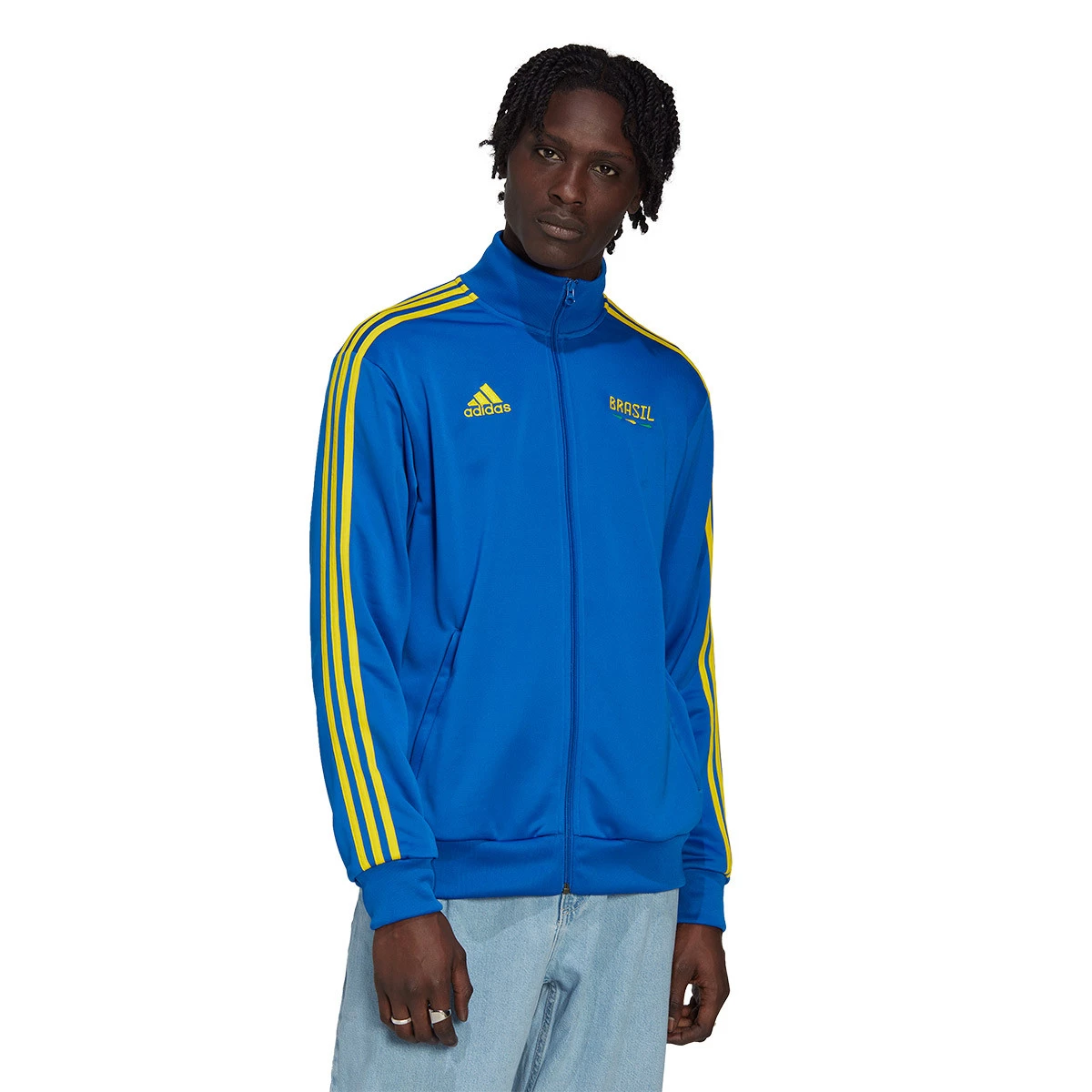 adidas Brazil Track Top Blue - Men's - Official FIFA Store