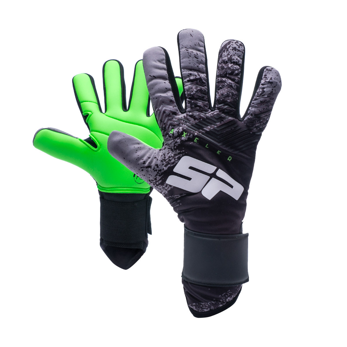 Guante portero SP Fútbol Axeler Pro Fingers Niño Black-Green - Fútbol