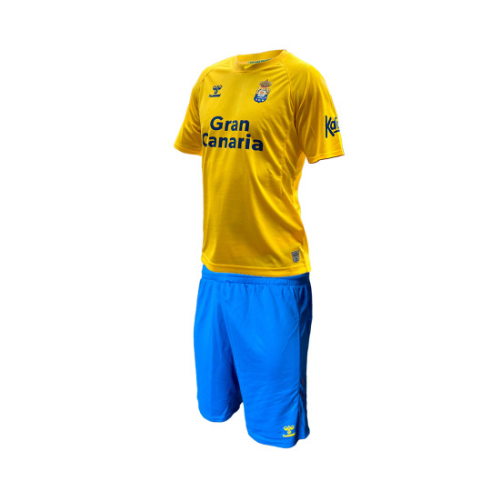 Kit Hummel UD Las Primera Equipación 2022-2023 Niño Cyber Yellow-Daphne - Fútbol Emotion