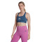 adidas Women Powerreact Training Medium Support 3 Stripes Bra