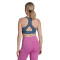 adidas Women Powerreact Training Medium Support 3 Stripes Bra