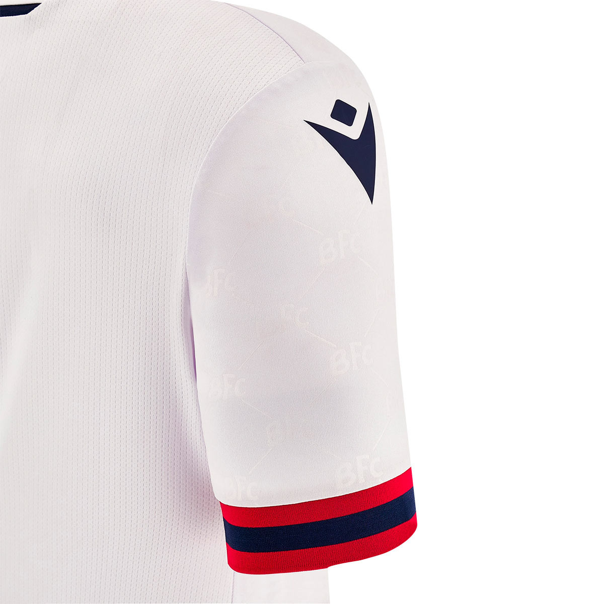 Camisola Macron Bolonha FC 1909 Segundo Equipamento 2023-2024 White -  Fútbol Emotion