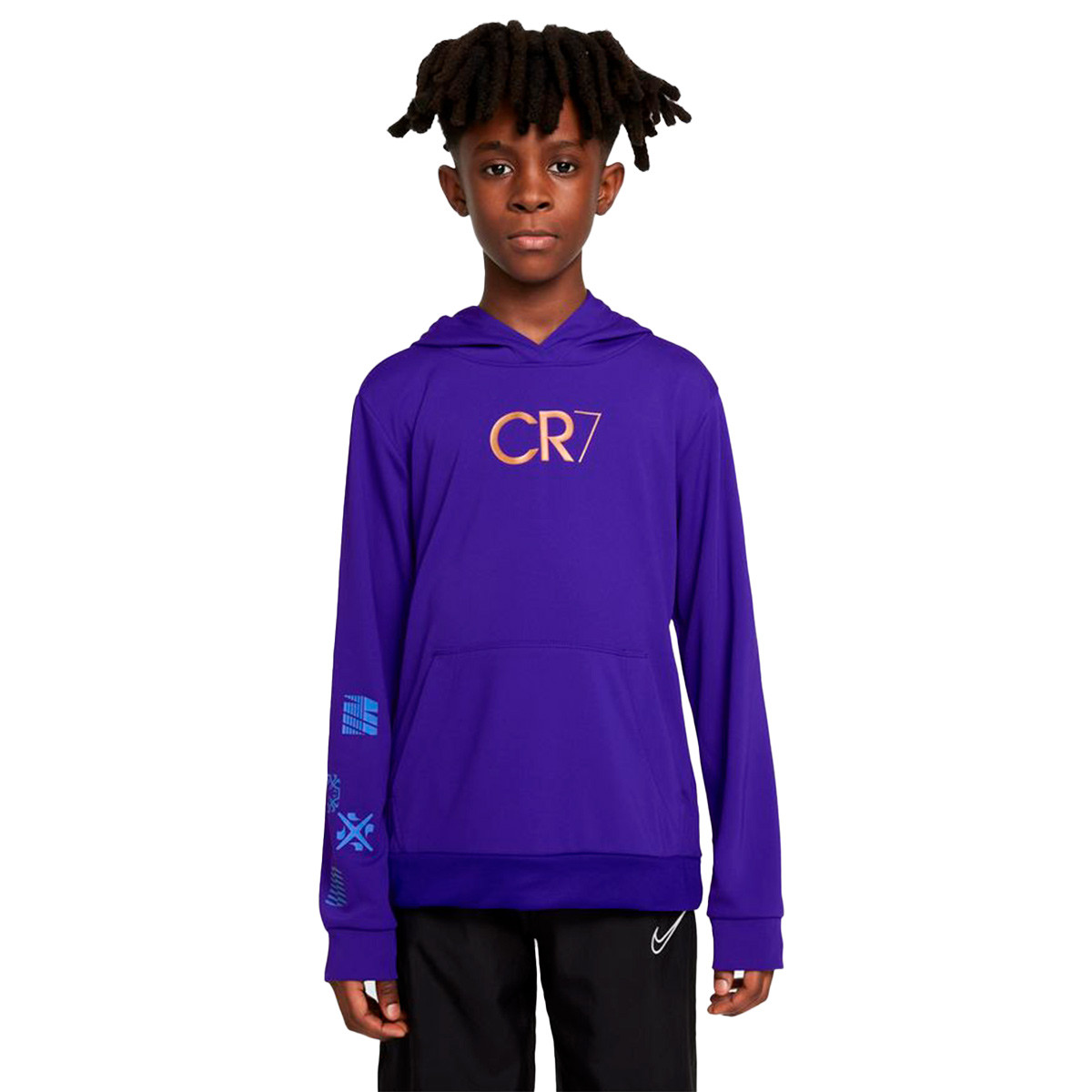 Nike CR7 Dri-Fit Hoodie Pull-Over Niño Blue - Fútbol Emotion