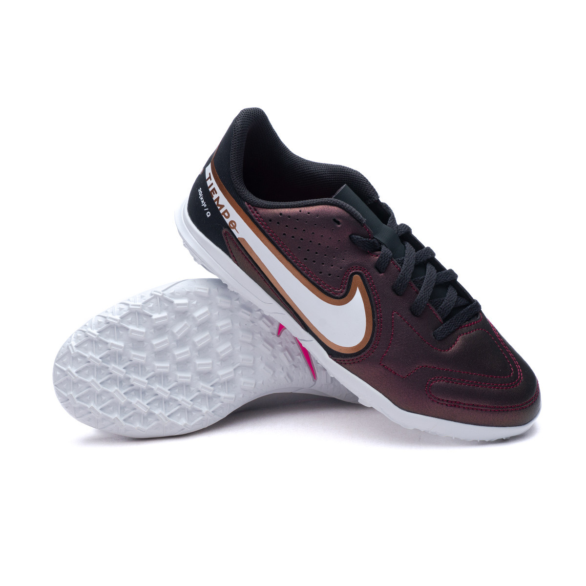 Bota de fútbol Nike Tiempo Legend 9 Club Turf Niño Space Purple-White - Fútbol