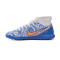 Bota Mercurial Superfly 9 Club CR7 Turf Niño White-Metallic Copper-Concord