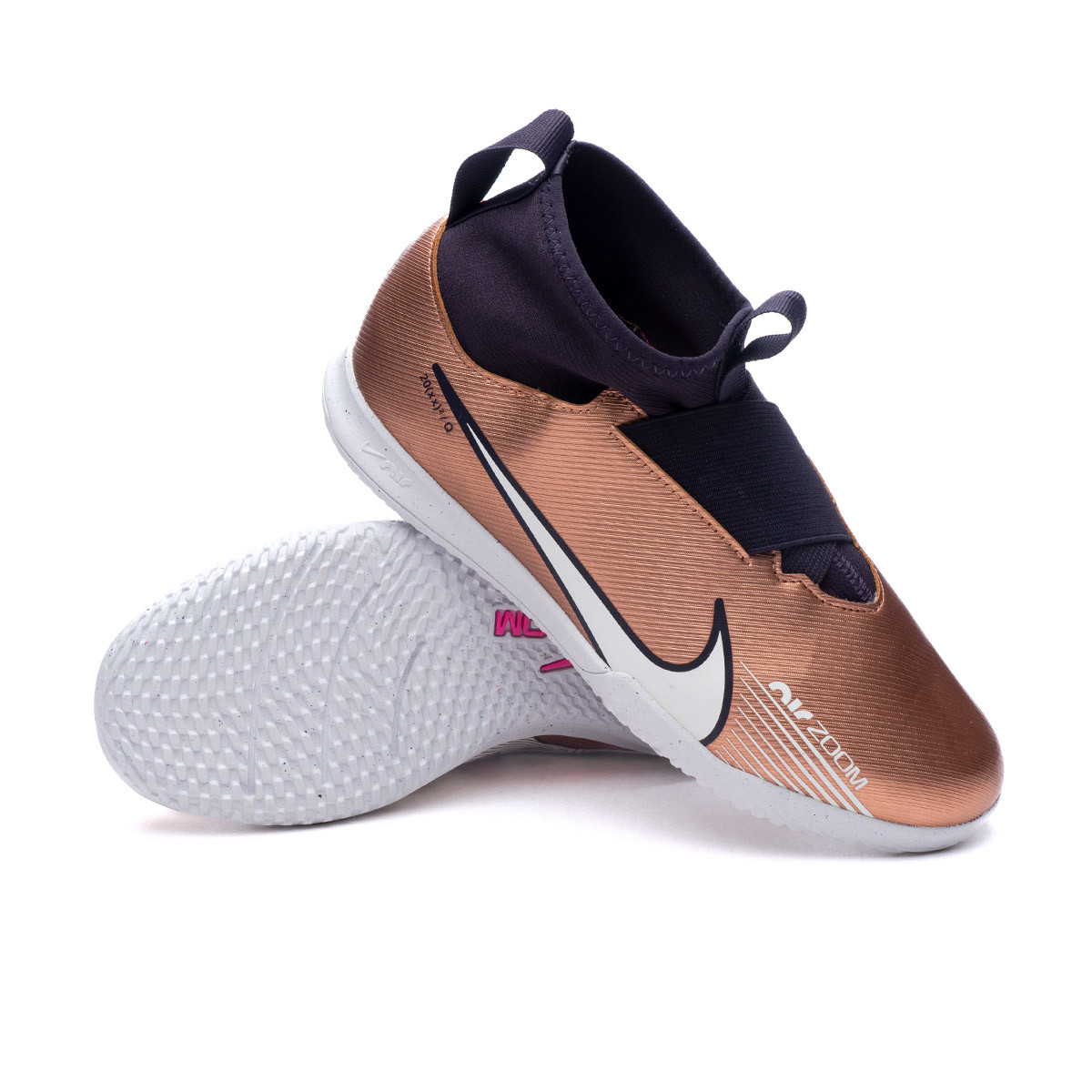 zona sexo Oblicuo Zapatilla de Fútbol sala Nike Air Zoom Mercurial Superfly 9 Academy IC Niño  Metallic Cooper - Fútbol Emotion