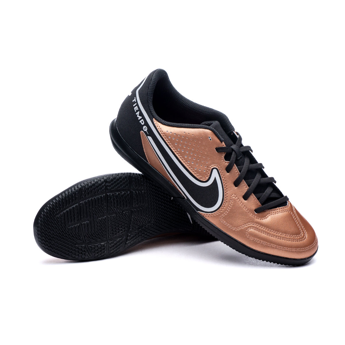 de Fútbol sala Nike Tiempo Legend 9 Club IC Metallic Copper-White-Off Noir - Fútbol Emotion