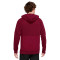 Sudadera Sportswear NIKE F.C. Fleece Hoodie Dark Beetroot-Habanero Red-White