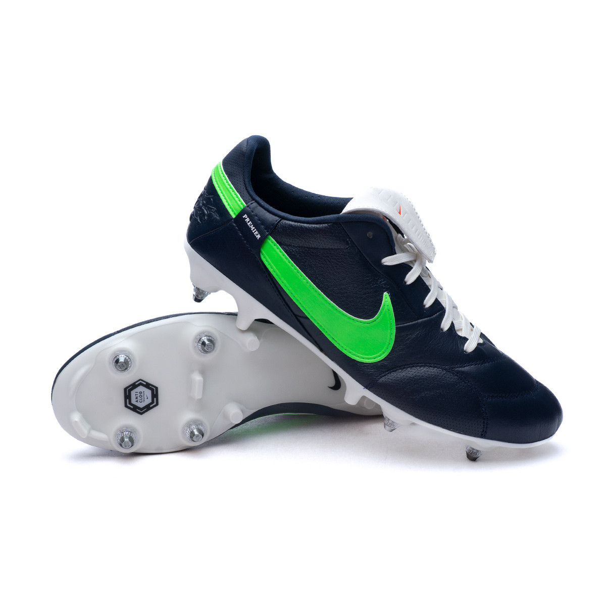 Barbero Accidental globo Bota de fútbol Nike The Nike Premier 3 SG-Pro AC Obsidian-Range Green-Sail  - Fútbol Emotion