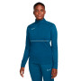 Dri-Fit Academy Drill Top Mujer Valerian Blue-White
