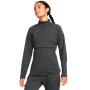 Dri-Fit Academy Drill Top Mujer Dark Smoke Grey-Off Noir-Dark Russet