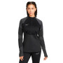 Therma-Fit Strike Winter Warrior Dril Top Mujer-Schwarz-Dunkelrauchgrau-Weiß