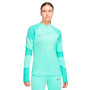 Therma-Fit Strike Winter Warrior Dril Top Mujer Green glow-Light menta-White