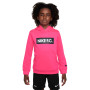 Dri-Fit NIKE F.C. Libero Fleece Hoodie Niño Hyper pink-White