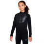 Therma-Fit Academy Winter Warrior Niño-Schwarz-Reflektierendes Silber