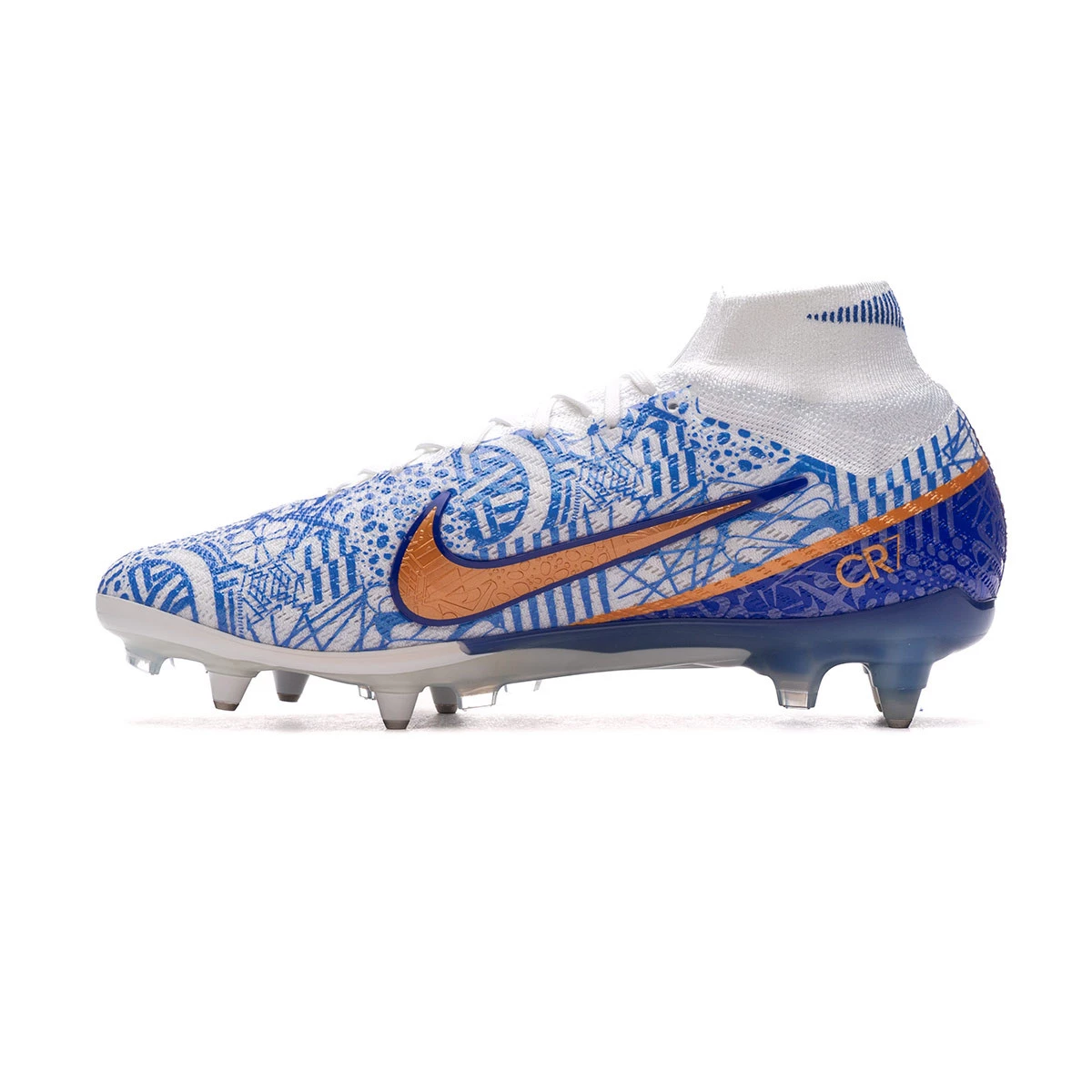 Scarpe Nike Air Zoom Mercurial Superfly 9 Elite CR7 SG White