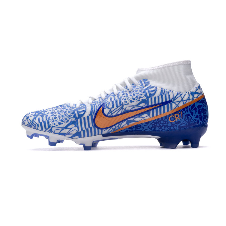 Football Boots Nike Air Zoom Mercurial Superfly 9 Academy CR7 FG/MG White-Metallic Cooper 