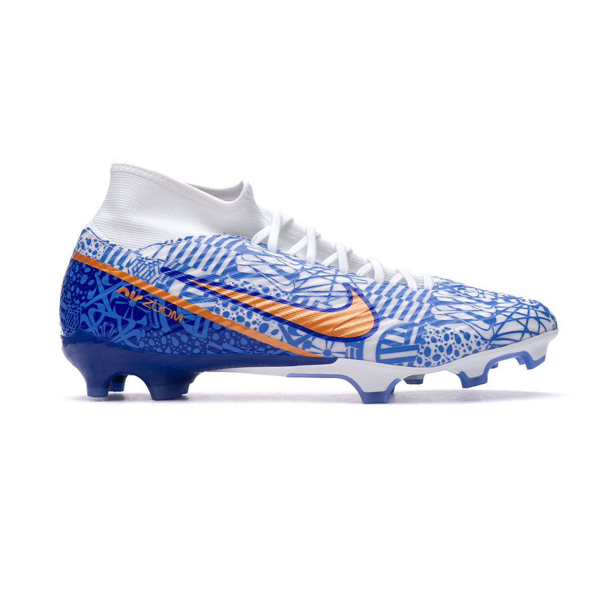 Football Boots Nike Air Zoom Mercurial Superfly 9 Academy CR7 FG/MG White-Metallic Cooper 
