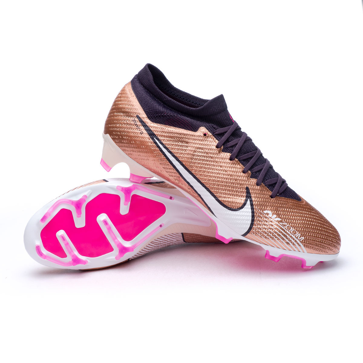 Muslo Novia Restricción Bota de fútbol Nike Air Zoom Mercurial Vapor 15 Pro FG Metallic Cooper -  Fútbol Emotion