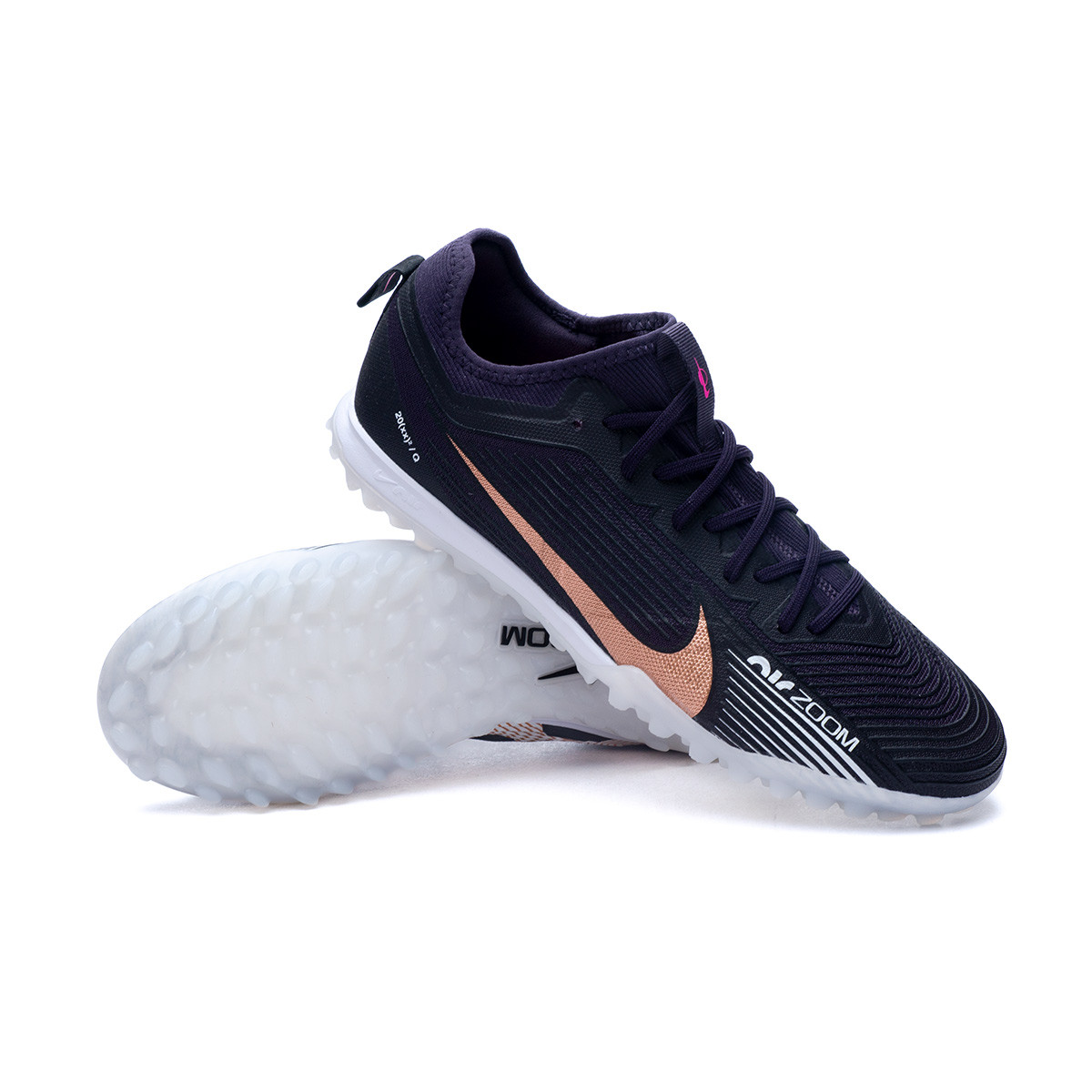 Patético instinto infierno Bota de fútbol Nike Air Zoom Mercurial Vapor 15 Pro Turf Cave Purple-Metallic  Copper - Fútbol Emotion