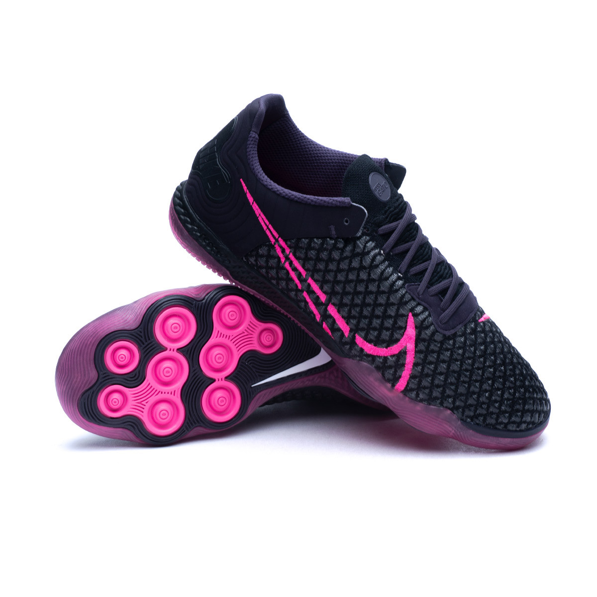 longitud Dominante dialecto Zapatilla de Fútbol sala Nike React Gato Cave Purple-Pink Blast-Off Noir -  Fútbol Emotion