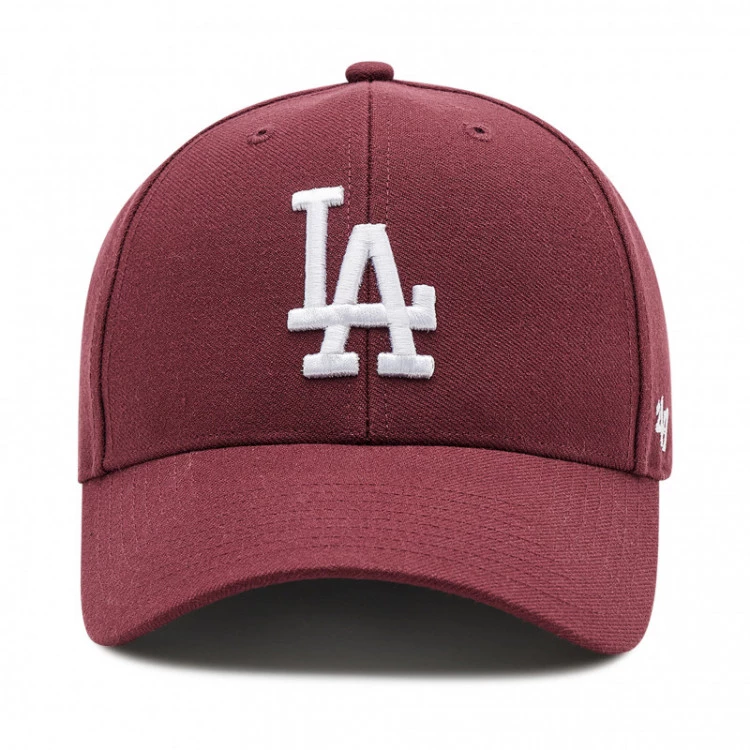 gorra-47-brand-mlb-los-angeles-dodgers-47-mvp-dark-maroon-0