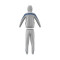 Chándal Cotton Niño Medium Grey Heather-Royal Blue Botto